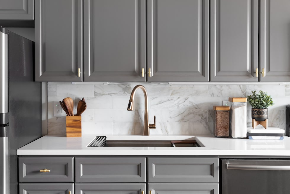 Quartz sink top