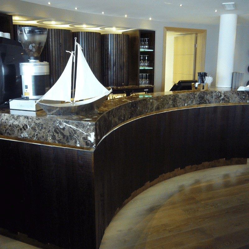 Granite reception counter