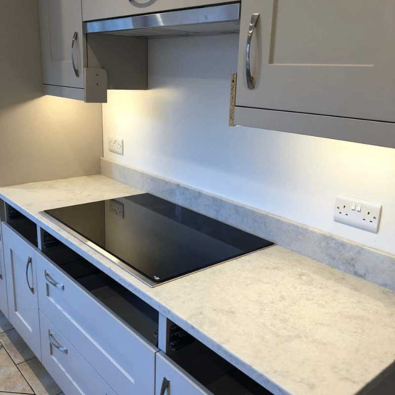 White Kitchen Worktop