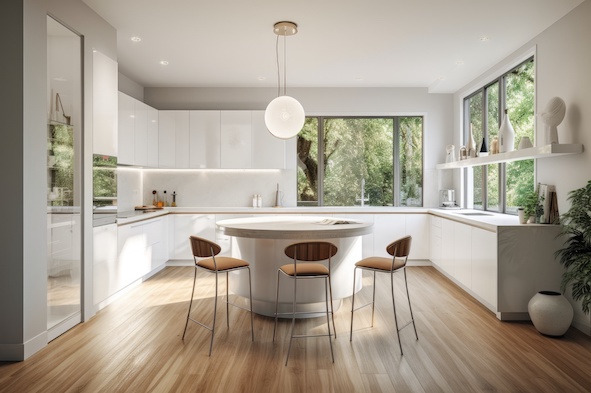 circular kitchen island