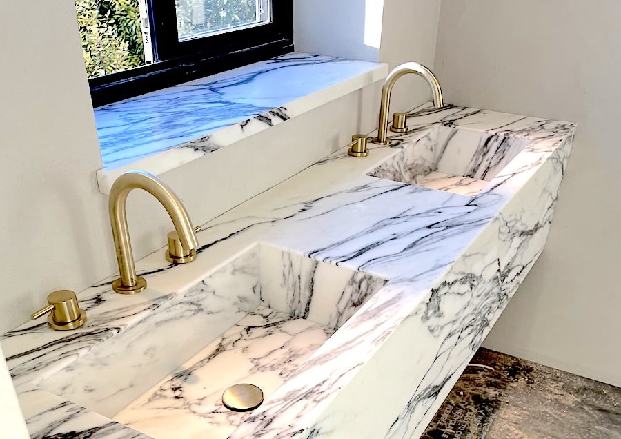 bespoke marble sink