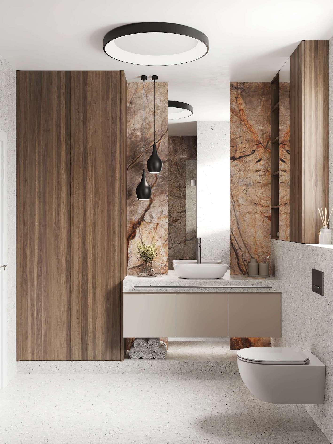 granite stone bathroom